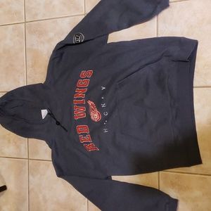 Old time hockey red wings hoodie
